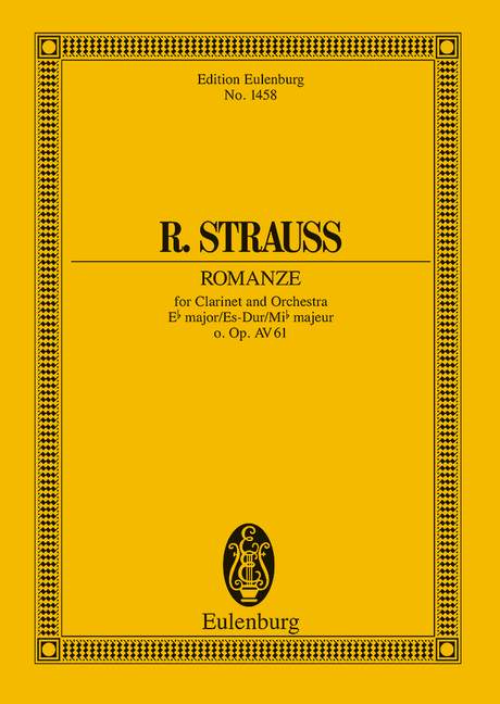 Strauss: Romanze Eb major o. Opus AV. 61 (Study Score) published by Eulenburg